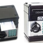 Ηλεκτρονικός κουμπαράς mini ΑΤΜ με κωδικό ασφαλείας, μαύρος  0375 OEM