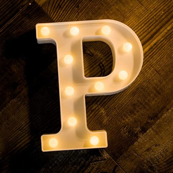 P_5n6o-yf Γράμμα LED μπαταρίας P 22cm OEM - Image 1