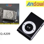 Επαναφορτιζόμενο MP3 player μαύρο Q-A209 ANDOWL Andowl