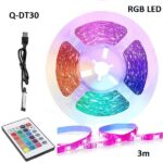 Ταινία LED RGB USB 3m με τηλεχειριστήριο Q-DT30 ANDOWL Andowl