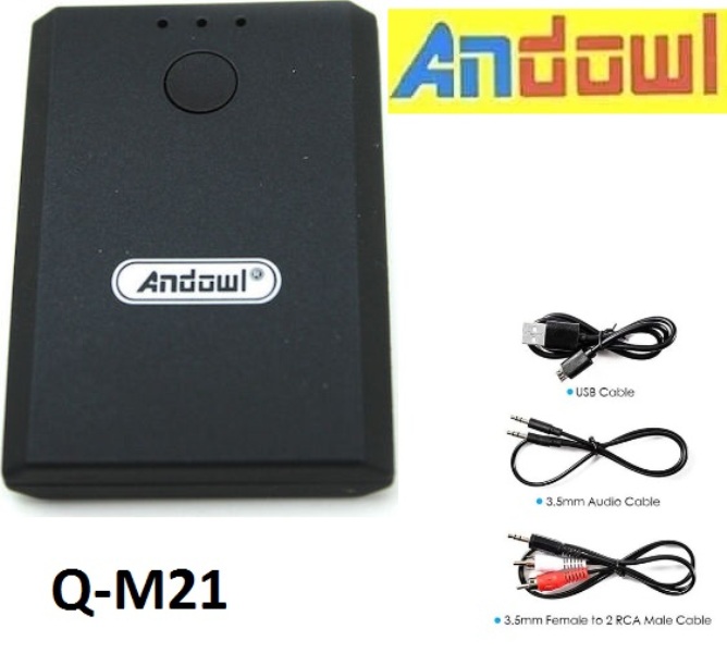 Q-M21_AUDIO_RECEIVER_1_h1n2-4j Επαναφορτιζόμενος δέκτης και πομπός ήχου Bluetooth Q-M21 ANDOWL Andowl - Image 1
