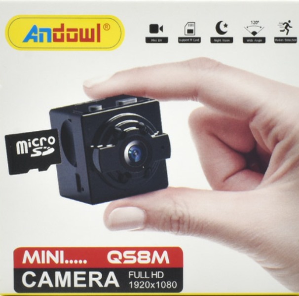 QS8M_MINI_CAMERA_ANDOWL_1_jhf5-qe Μίνι επαναφορτιζόμενη ασύρματη κάμερα μαύρη QS8M ANDOWL Andowl - Image 1