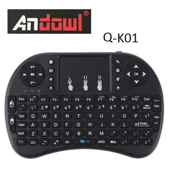 Q_K01__ Μίνι ασύρματο πληκτρολόγιο 2.4GHz Q-K01 ANDOWL Andowl - Image 1