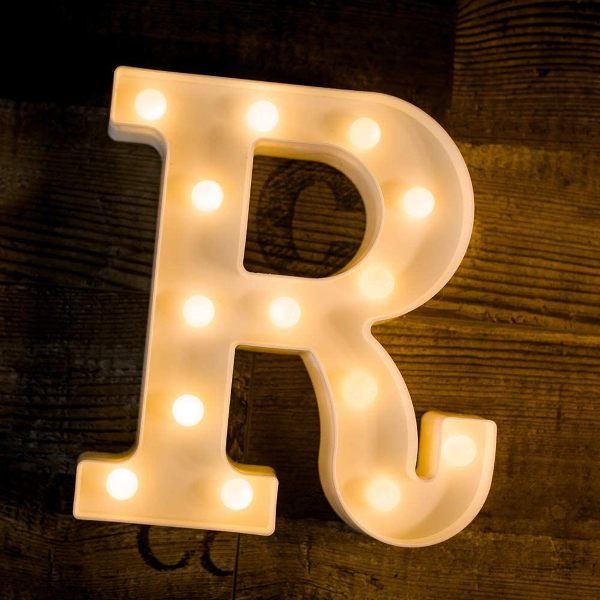 R_qeyq-7o Γράμμα LED μπαταρίας R 22cm OEM - Image 1