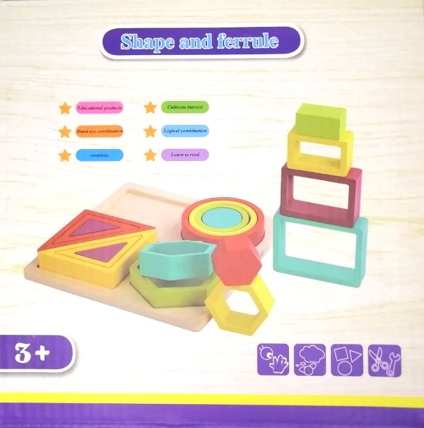 SHAPES_PUZZLE_1_b96t-tr Ξύλινο παζλ με σχήματα και χρώματα OEM - Image 1