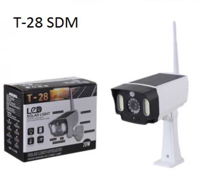 T28_SMD_SOLAR_1_v3p5-ps Ηλιακό ομοίωμα κάμερας με φως LED και αισθητήρα κίνησης T-28 SDM OEM - Image 1