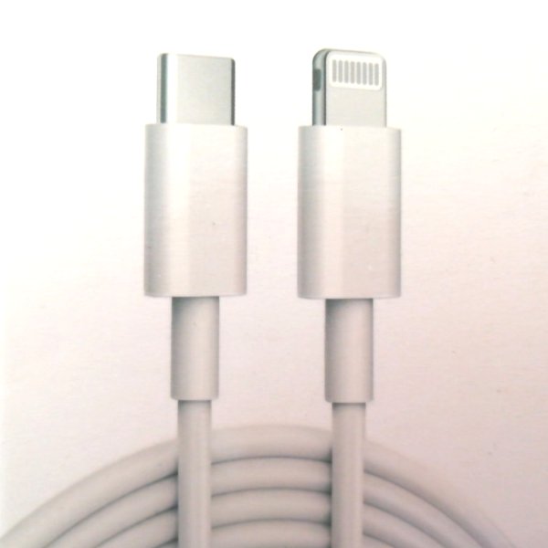 Καλώδιο Type-C σε Lightning 1 μέτρο λευκό 20W OEM - Image 1