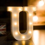 Γράμμα LED μπαταρίας  U 22cm OEM