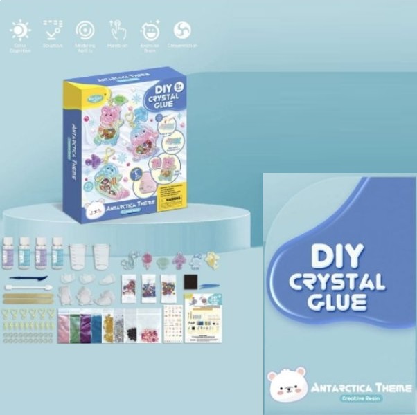 antarctica_diy_set_1_a56d-kq Δημιουργικό σετ χειροτεχνίας ρητίνης Antarctica Theme 708B-27 OEM - Image 1