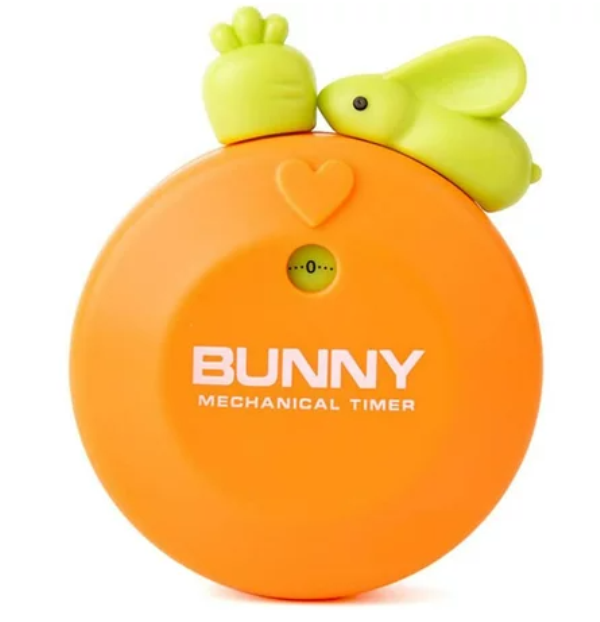 bunny_5k7r-da Μηχανικό χρονόμετρο με μαγνήτη λαγός με καρότο OEM - Image 1