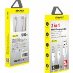 Καλώδιο φόρτισης Awei CL-79 2 σε 1, USB to Lightning / Type-C AWEI