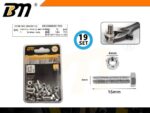 Εξάγωνη βίδα με παξιμάδι - M4x16mm+M4 - Σετ 12 πακέτα των 19 ζευγαριών - 201765 - Image 2