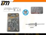 Πριτσίνια αλουμινίου - 4.8mm×25mm - Σετ 12 πακέτα των 10 τεμαχίων - 201154 - Image 2