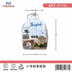 Πορτοφόλι Souvenir μπρελόκ mini - Σετ 10pcs - PVC - Thessaloniki - 7*9*4.5cm - 871786 - Image 2