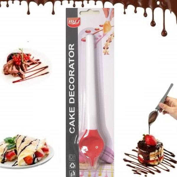 decorating_spoon_red_1_z8on-ib Κουτάλι σιλικόνης για διακόσμηση κόκκινο 57341 YR1828-7 OEM - Image 1
