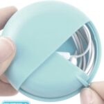 Στρογγυλό κουτί αποθήκευσης ακουστικών μπλε SC04 EZRA EZRA