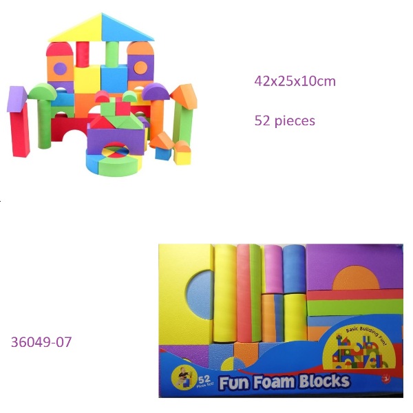foam_blocks_36049-07_1_dv35-xd Σετ δομικών στοιχείων αφρού 52 τεμαχίων 42x25x10cm 36049-07 OEM - Image 1