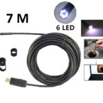 USB ενδοσκοπική αδιάβροχη κάμερα μικροσκόπιο 7m με φωτισμό 6x LED OEM