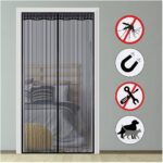 Σίτα - κουρτίνα με μαγνήτες ενισχυμένη  Heavy Duty 150x220cm μαύρη OEM