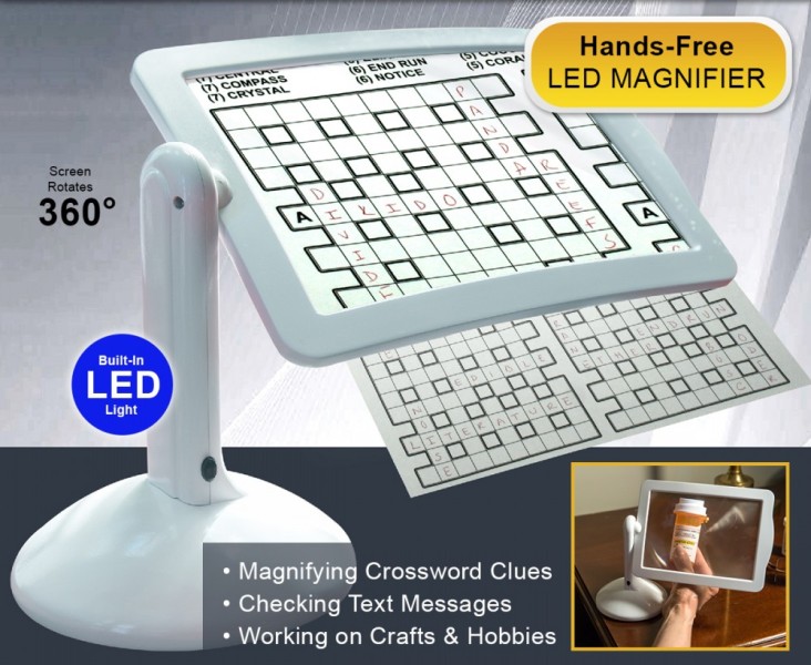 CREATOR: gd-jpeg v1.0 (using IJG JPEG v62), quality = 90 Μεγεθυντικός φακός Hands Free magnifier με LED-360 μοιρών OEM - Image 1