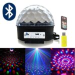 Bluetooth φωτορυθμικό LED φωτεινή μπάλα με USB Mp3 Player & τηλεχειρισμό + Δώρο στικάκι 0307 OEM