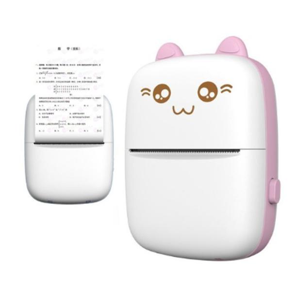 mini_printer_pink_5akk-8l Μίνι θερμικός εκτυπωτής, ροζ OEM - Image 1