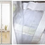 Σίτα - κουρτίνα ενισχυμένη με ραμμένο χρατς και 34 μαγνήτες 140x280cm λευκή OEM