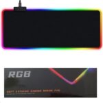 Επιφάνεια για ποντίκι με εναλλαγή φωτισμού RGB  μαύρη 30x80 0555 OEM