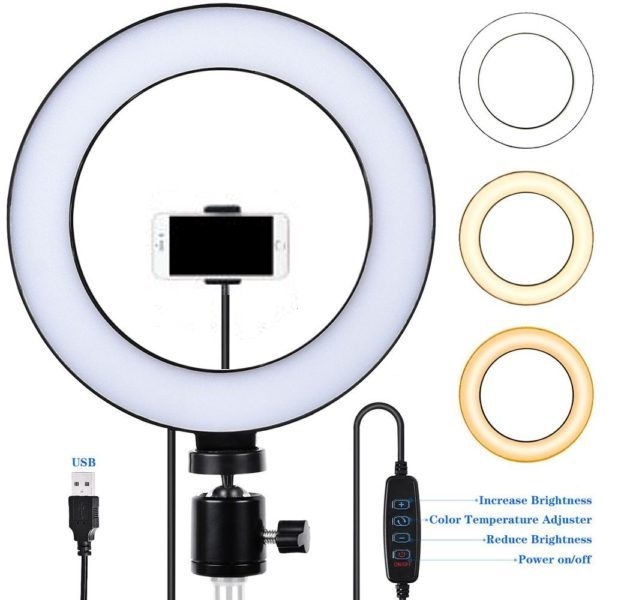 ring_lamp_25cm_3_ed55-7s Φωτιστικό δαχτυλίδι USB LED 25 cm με ροοστάτη OEM - Image 1