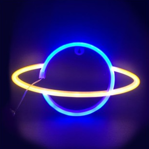 saturn_2_pmg6-om Διακοσμητική λάμπα LED πλανήτης ΚΡΟΝΟΣ (μπλε-κίτρινο) OEM - Image 1