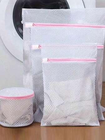 set-laundry-mesh-bags Σετ 5 τσάντες πλυντηρίου – Υφασμάτινες πλενόμενές Mesh Laundry Bags - Image 1