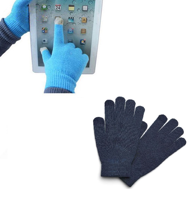 touch_gloves_blue Γάντια για iphone, ipad, συσκευές με οθόνη αφής σκούρο μπλε OEM - Image 1