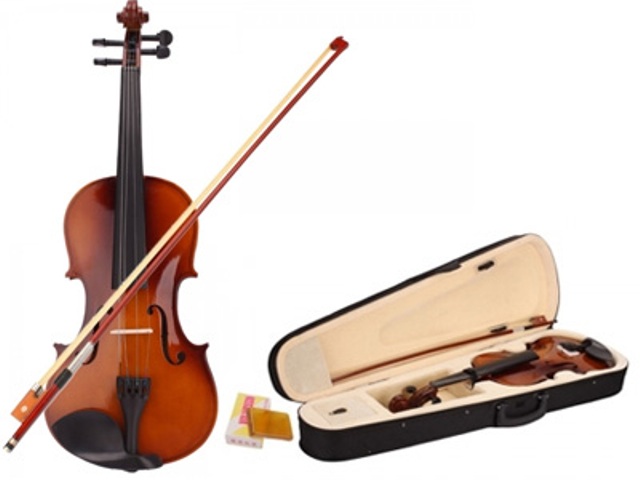 violin Κλασικό βιολί 4/4 με δοξάρι και θήκη μεταφοράς 2827 OEM - Image 1