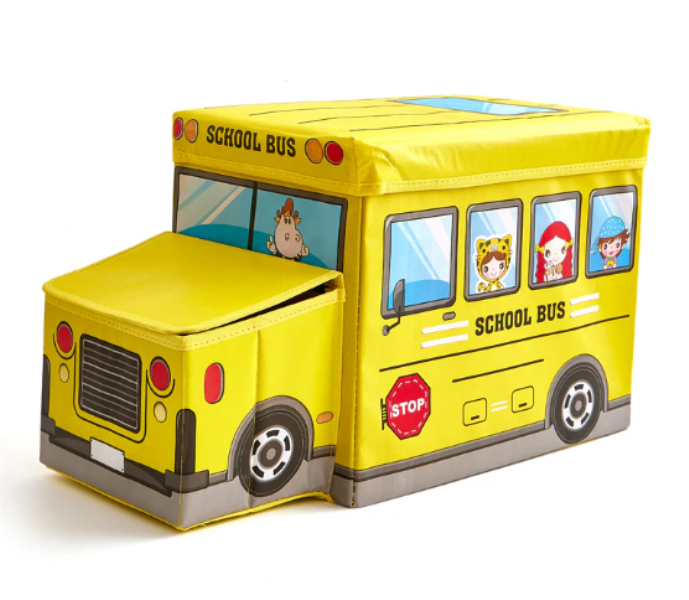 yellow_bus_gc3i-fo Κουτί αποθήκευσης - παιδικό σκαμπό κίτρινο λεωφορείο OEM - Image 1