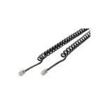 Καλώδιο γραμμής τηλεφώνου σπιράλ - 4P4C - 4m - 097060 - Black