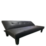 Καναπές Κρεβάτι Τριθέσιος ArteLibre NAHELE Μαύρο PU 179x82.5x78cm - 1 τεμ. - Image 3
