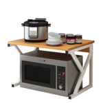 Ραφιέρα Κουζίνας ArteLibre BEAVER Δρυς/Λευκό MDF/Μέταλλο 54x35x34cm - 1 τεμ.