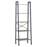 Ραφιέρα ArteLibre TARNOX Με 5 Ράφια Δρυς/Μαύρο MDF/Μέταλλο 56x37.8x172.2cm - 1 τεμ. - Image 2