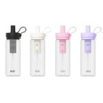 Φορητό παγούρι πλαστικό με καλαμάκι - 750ml - 413234 - Pink - Image 2