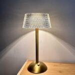 Επαναφορτιζόμενο επιτραπέζιο φωτιστικό LED - 43-5 - 430163 - Gold - Image 3