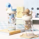 Παιδικό παγούρι πλαστικό με καλαμάκι - 550ml - 413227 - Red - Image 2