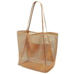 Τσάντα Παραλίας Ψαθόχαρτο Τρυπητή 51x34x15cm SummerTiempo 623373 - 1 τεμ.