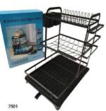 Πιατοθήκη αποστράγγισης τριώροφη - 7501-3 - 521407 - Black - Image 2
