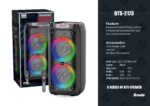 Φορητό ηχείο subwoofer με μικρόφωνο Karaoke - 8" - BTS-2173 - 721735 - Image 2