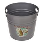 Δοχείο Πάγου ‘Iced Cold Beer!’ Με Χερούλια Γκρι Μέταλλο 6lt - 1 τεμ. - Image 2