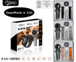 Σετ Smartwatch με ασύρματο ανεμιστήρα χειρός - FAN-50 PRO - 260295 - Black - Image 2