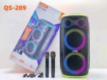 Φορητό ηχείο subwoofer με 2 μικρόφωνα Karaoke - QS-289 - 260486 - Green - Image 2