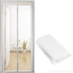 Σίτα - κουρτίνα με μεγάλους μαγνήτες 130x220cm λευκή OEM