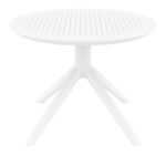 SKY WHITE MINI Φ60X45εκ. ΤΡΑΠΕΖΙ ΠΟΛ/ΝΙΟΥ
