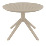 SKY TAUPE MINI Φ60X45εκ. ΤΡΑΠΕΖΙ ΠΟΛ/ΝΙΟΥ